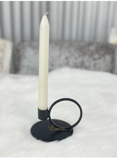  S|P Collection Pillar Candle holder 10xH9cm metal black
