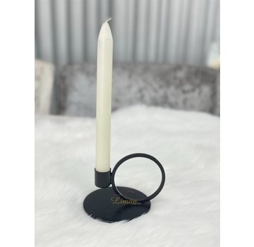  S|P Collection Pillar Candle holder 10xH9cm metal black