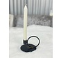 Pillar Candle holder 10xH9cm metal black