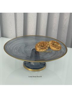 ARES PATISSERIEBORD | 28 CM TRANSPARANT- ANTRACIET