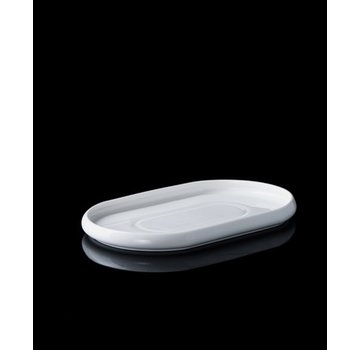 ACR ACR BİANCO PERLA PORSELEN OVAL TABAK 26.8X16X2 CM