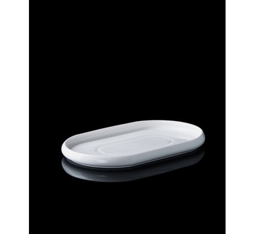 ACR ACR BİANCO PERLA PORSELEN OVAL TABAK 26.8X16X2 CM