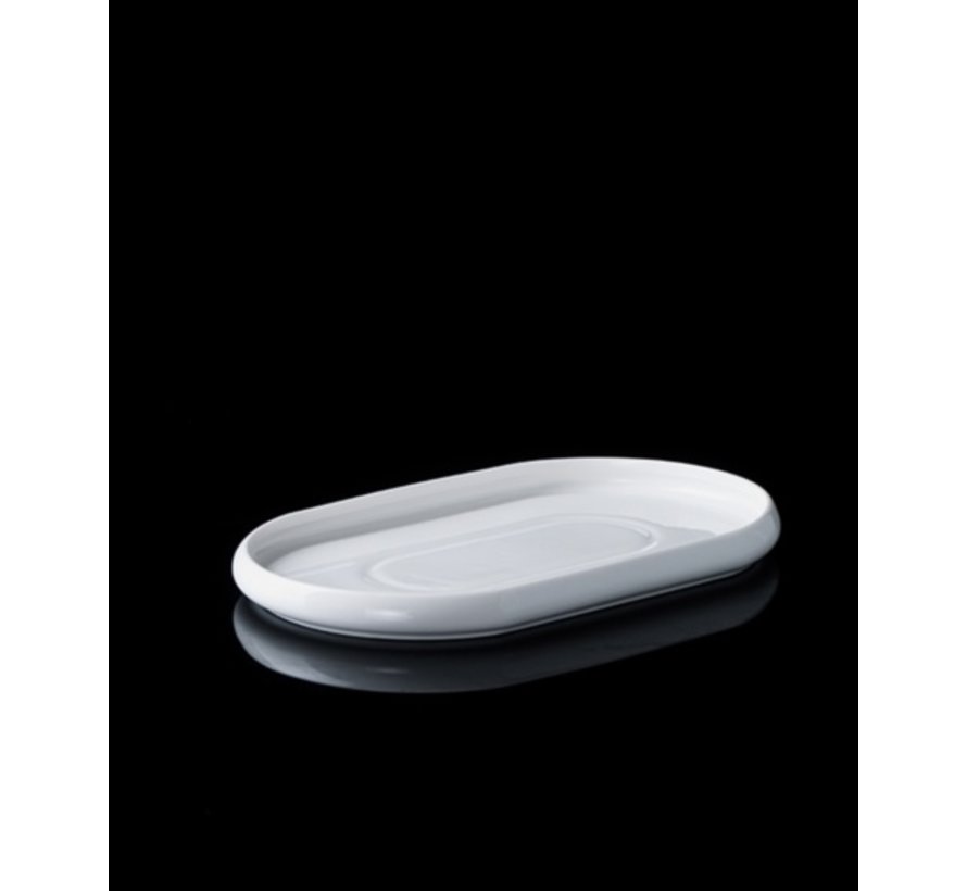 ACR BİANCO PERLA PORSELEN OVAL TABAK 26.8X16X2 CM