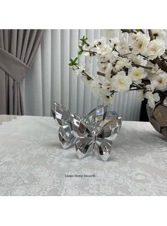 Butterfly Decoration Silver 2 Piece