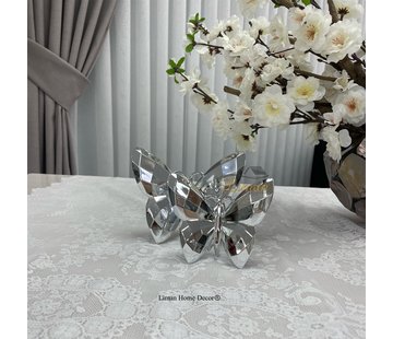 Décoration Papillon Argent 2 Pièces