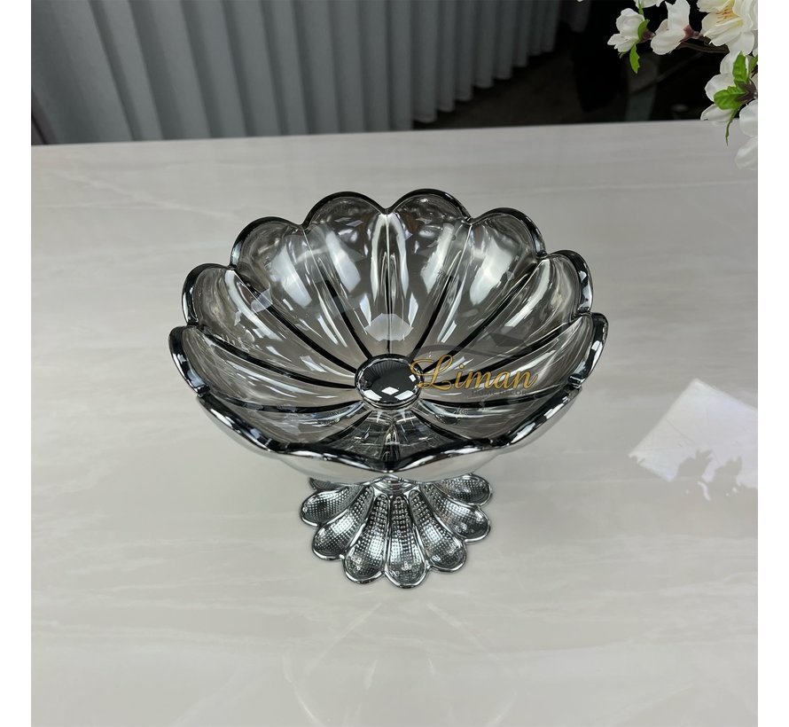 Papatya Serving Bowl Silver