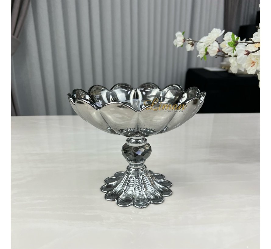 Papatya Serving Bowl Silver