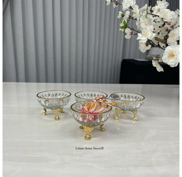 MINI SERVING BOWL 4 PIECE GOLD