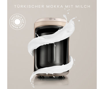 KARACA Karaca Hatır Hüps Kaffeemaschine für türkischen Kaffee mit Milch Beige