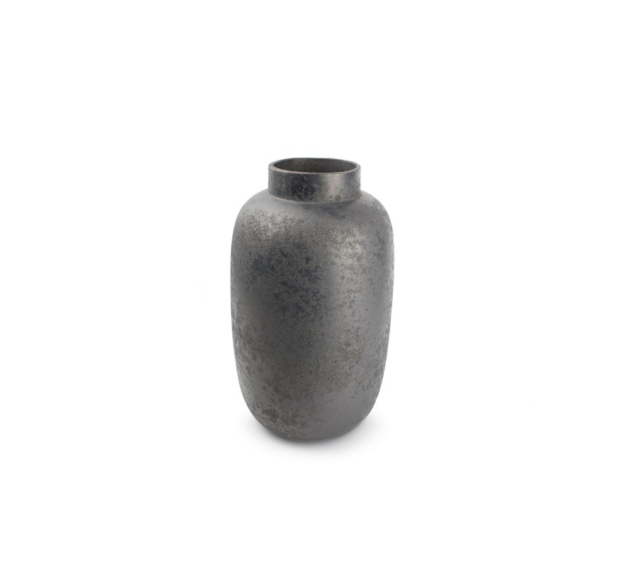 Vase 20xH34cm anthracite Bullet