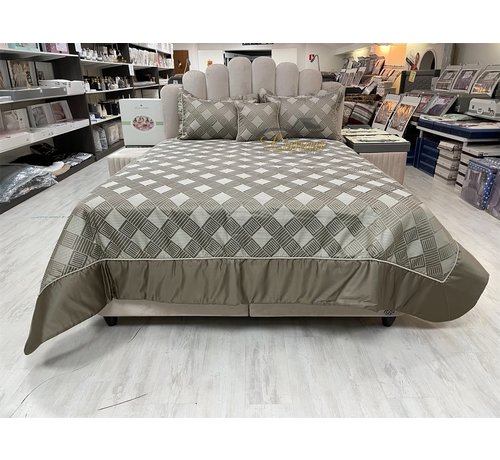 IPEKCE Ipekce Class Bedspreiset 4 Delig Beige