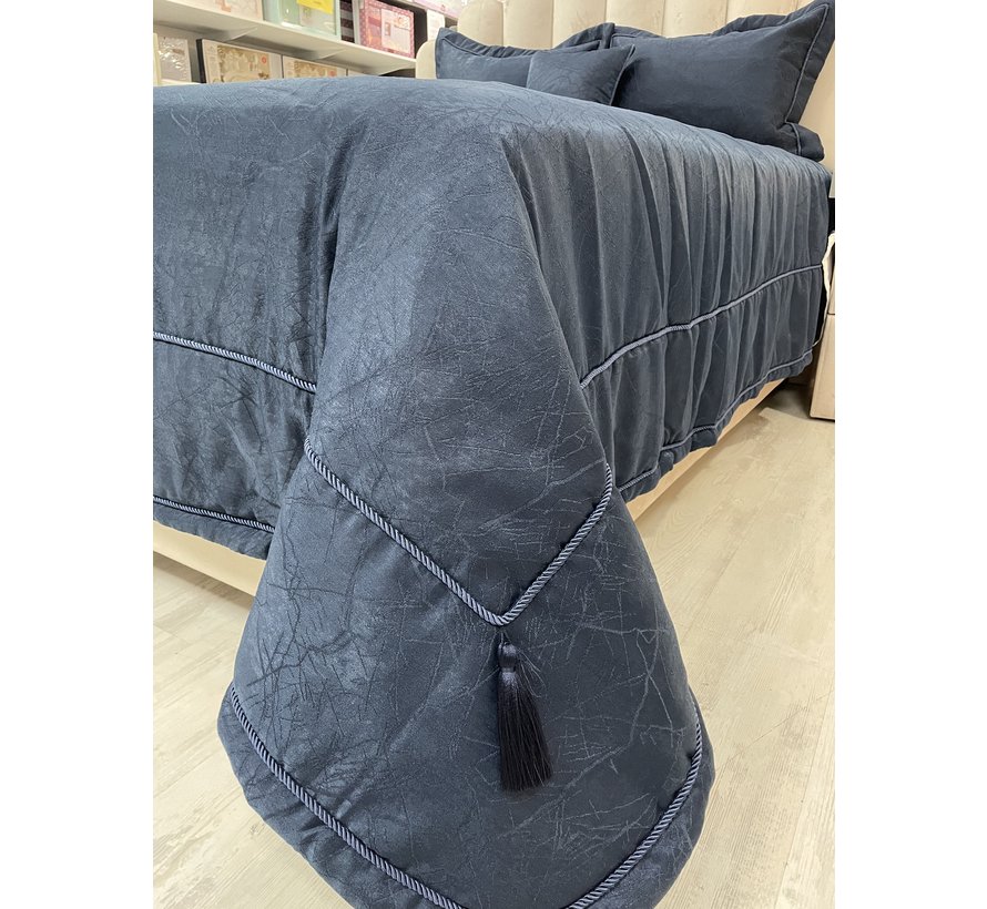 Ipekce Asos Bedspreiset 4 Delig Blauw