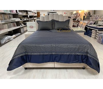 IPEKCE Ipekce Diva Bedspreiset 4 Delig Blauw