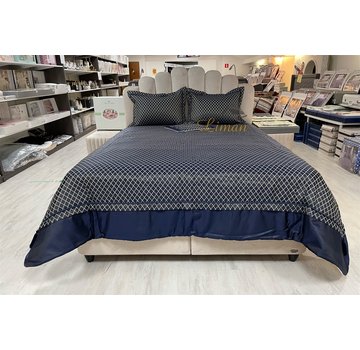 IPEKCE Ipekce Diva Bedspreiset 4 Delig Blauw