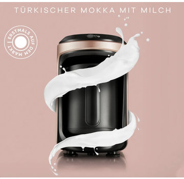 KARACA Karaca Hatır Hüps Kaffeemaschine für türkischen Kaffee mit Milch Rosegold