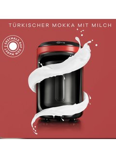 KARACA Karaca Hatır Hüps Kaffeemaschine für türkischen Kaffee mit Milch Rot