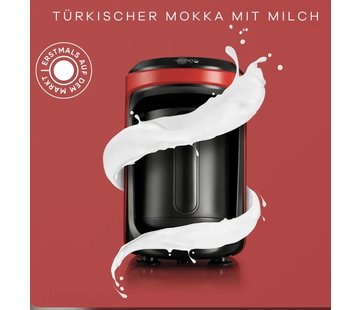 KARACA Karaca Hatır Hüps Kaffeemaschine für türkischen Kaffee mit Milch Rot