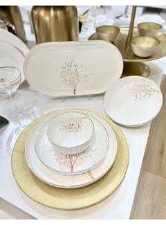 BRICARD PORCELAIN Bricard Arles 25 Parca Yemek Takımı Goud