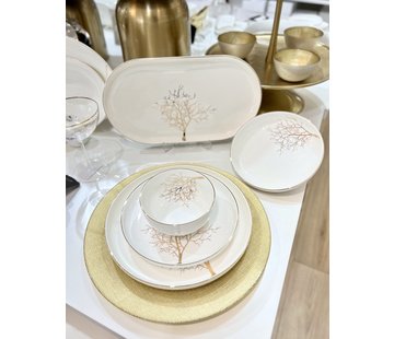 BRICARD PORCELAIN Bricard Arles 25 Parca Yemek Takımı Goud