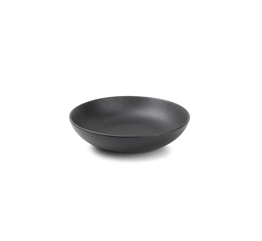 Assiette creuse 25xH6cm black Dusk