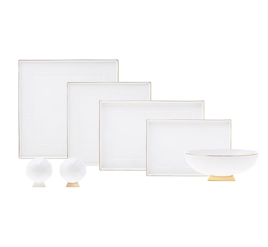 Karaca Streamline ArtDeco Geschirr 22 Teile für 6 Personen