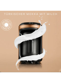 KARACA Karaca Hatır Hüps Kaffeemaschine für türkischen Kaffee mit Milch Bronze