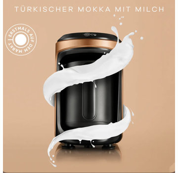 KARACA Karaca Hatır Hüps Kaffeemaschine für türkischen Kaffee mit Milch Bronze