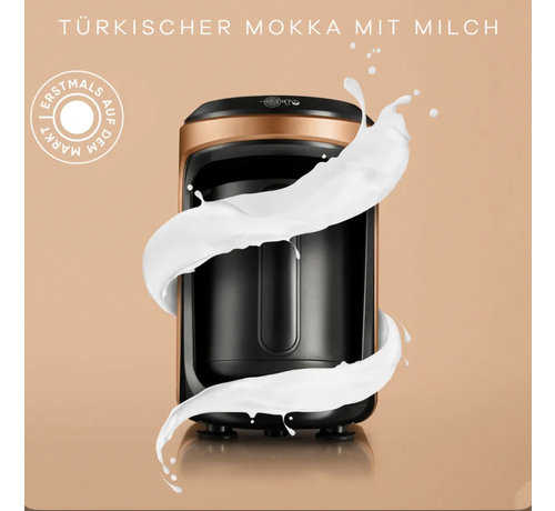 KARACA Karaca Hatır Hüps Kaffeemaschine für türkischen Kaffee mit Milch Bronze