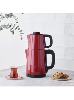 KARACA Karaca Tea Break Kırmızı Inox Çelik Çay Makinesi