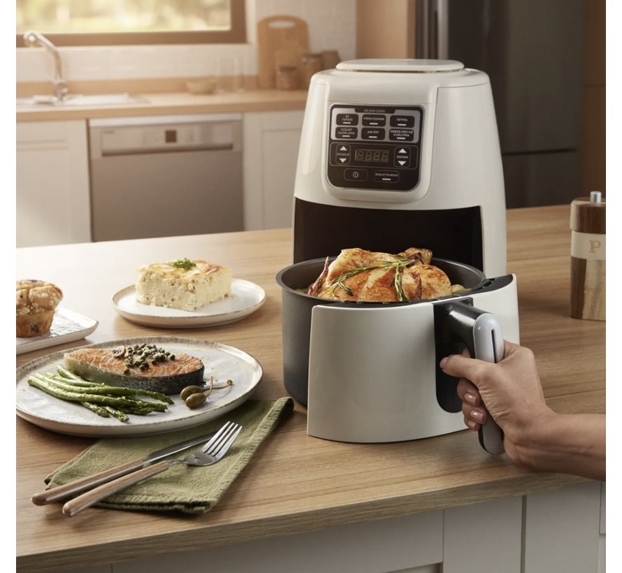 Karaca Air Pro Cook 2 IN 1 Talking Airfryer Beige