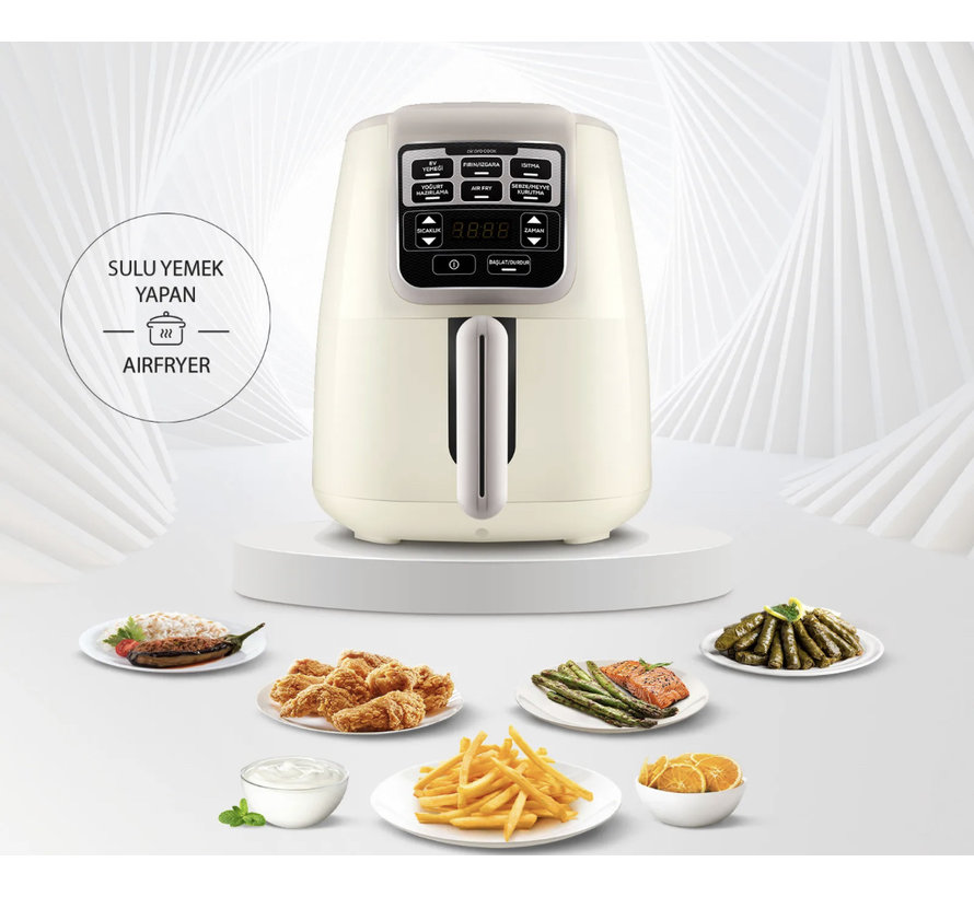 Karaca Air Pro Cook XL 2 in 1 Konuşan Airfryer Bej