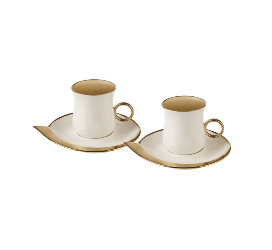 Karaca Dela Kaffeetassen-Set für 2 Personen