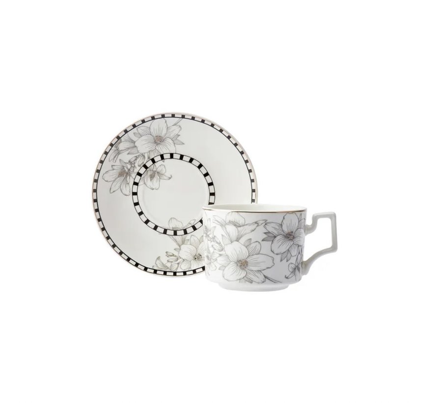 Karaca Cuha Tea Cup Set for 2 Person 230 ml