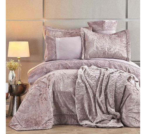 KARACA HOME Karaca Valeria Best Bedspreiset Oud-Roze 8 Delig