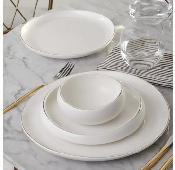 KARACA Karaca Streamline Hole Gold Serviesset 24 Delig 6 Persoons