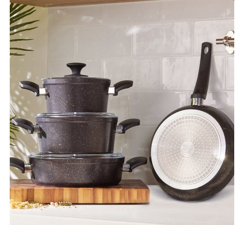 KARACA Karaca Bio granit Black Gold 7-teiliges Topfset