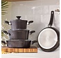 Karaca Bio granit Black Gold 7-teiliges Topfset