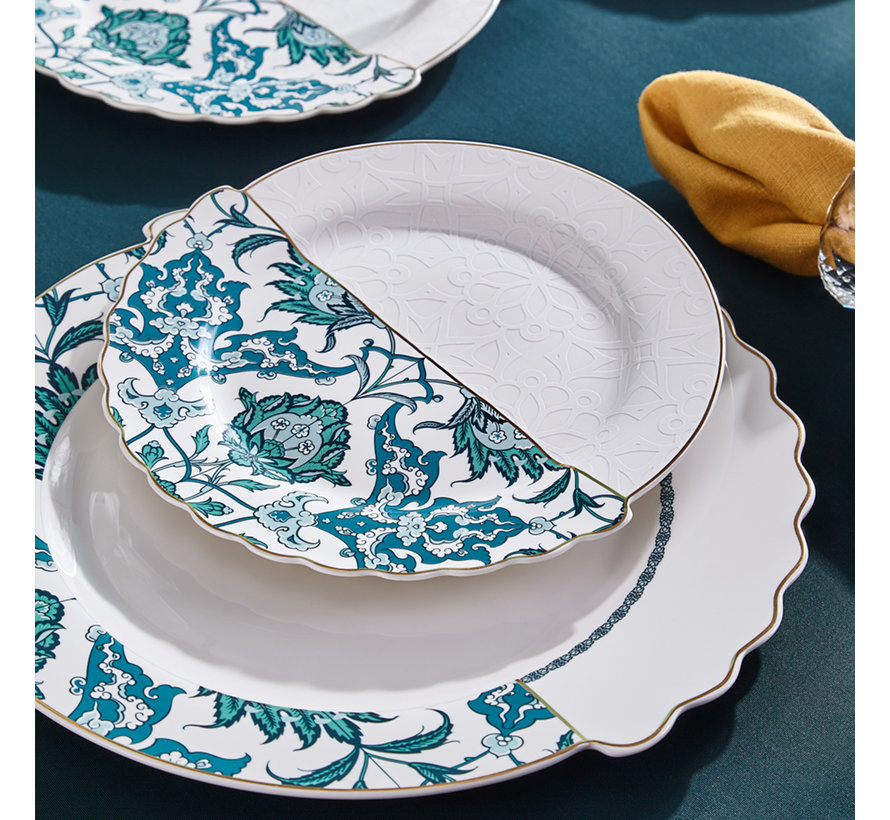 Neva Mentol Hibrit 6-Person | 24 -Piece Dinnerware Set