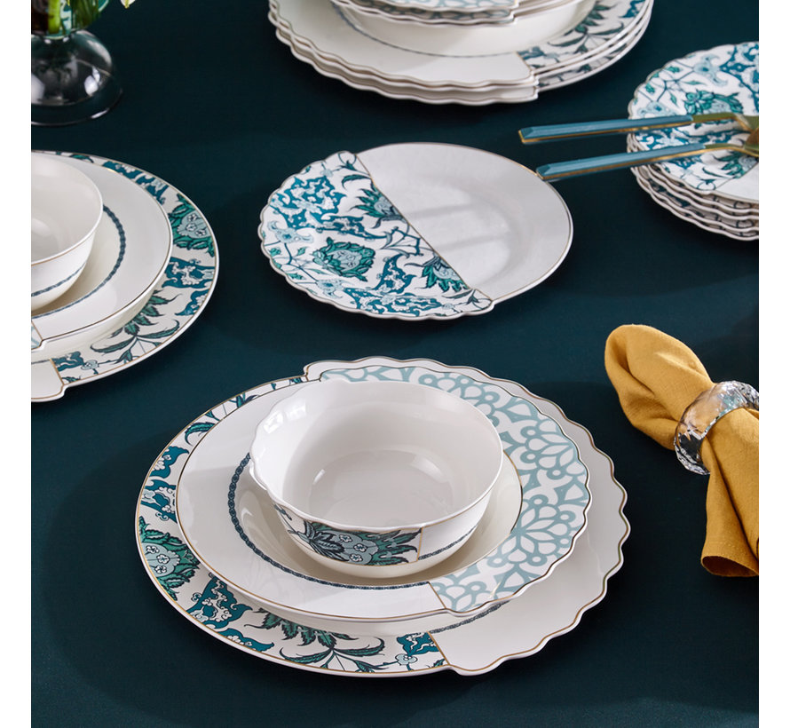 Neva Mentol Hibrit 6-Person | 24 -Piece Dinnerware Set