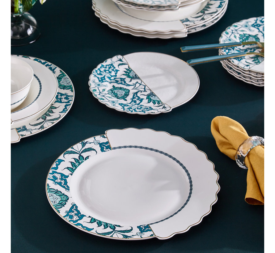 Neva Mentol Hibrit 6-Person | 24 -Piece Dinnerware Set