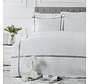 Karaca Home White Collection Valse Grau Satin Stripe Percale Doppelbettwasche