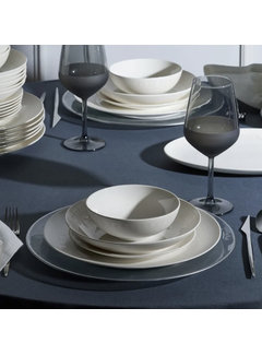 Service de table Karaca Streamline Galactic Stoneware pour 12 personnes, 59  pièces, noir - KARACA France