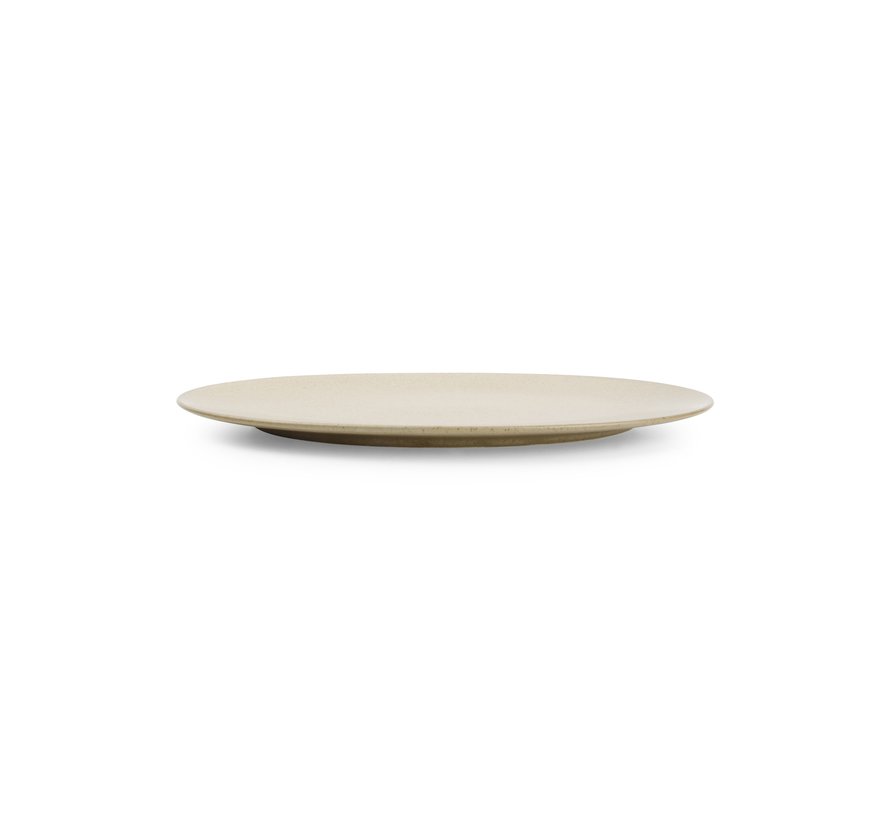Assiette plate 30x21cm beige Cirro