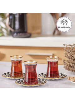 KARACA Karaca Black Gold tea service for 6 people