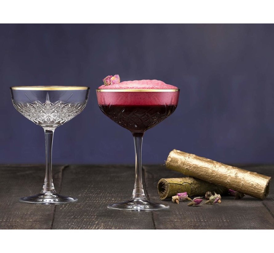 Pasabahce Timeless Cocktail-/champagneglas 4 Delig Goud