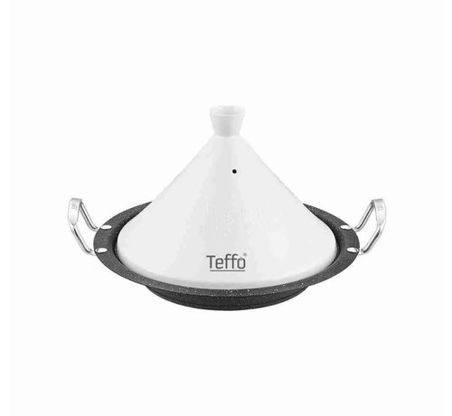 TEFFO TAJINE GRANIET / WIT 30CM INDUCTIE GESCHIKT 