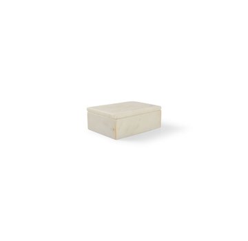 Chic Serving box 15x10xH5cm white marble Pura