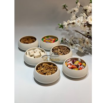 BRICARD PORCELAIN BRICARD PORSELEIN BONDY SNACK SCHAAL 11CM  6 DELIG