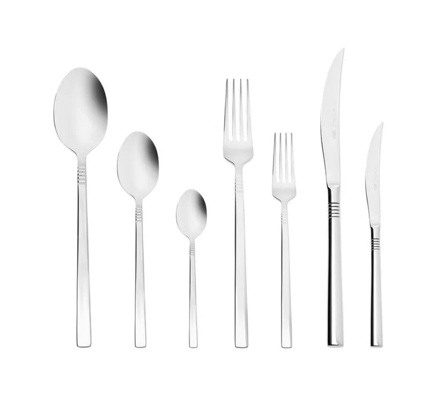 Karaca Nil 316+ Steel Elegance Cutlery Set 84 Piece for 12 Person