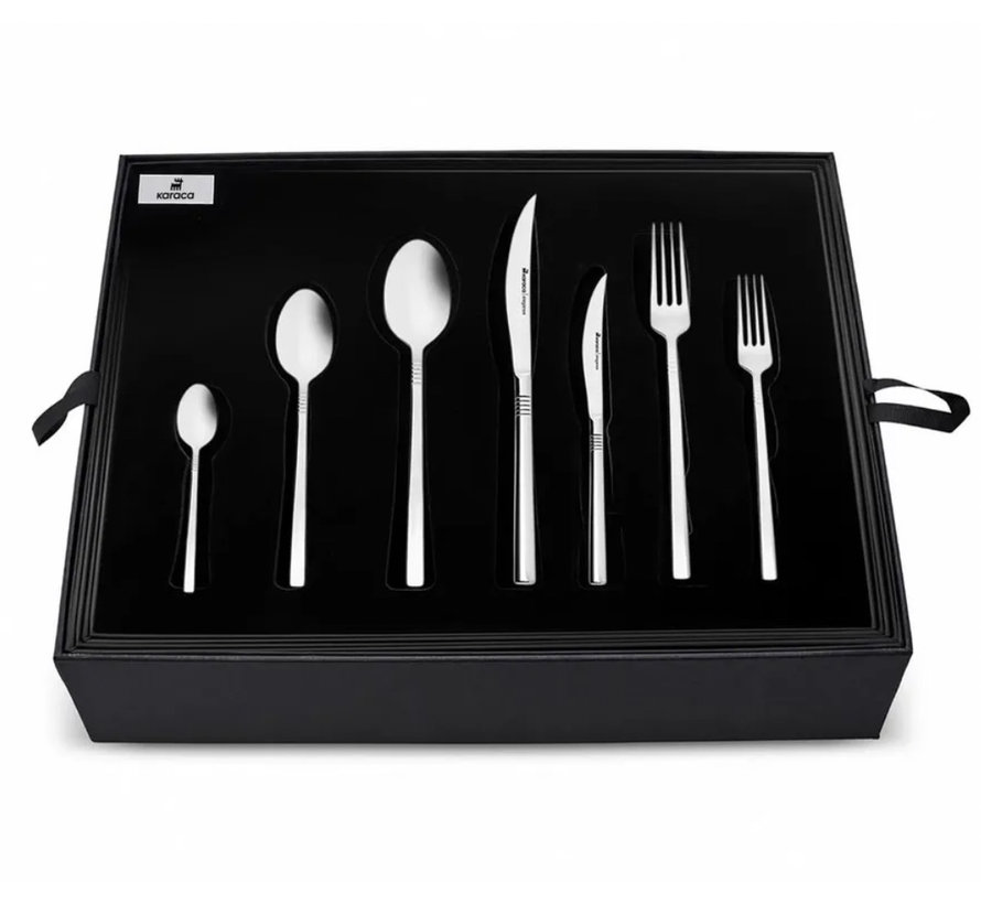 Karaca Nil 316+ Steel Elegance Cutlery Set 84 Piece for 12 Person